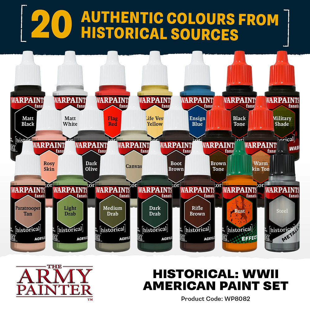 World War II American Paint Set - Warpaints Fanatic by Army Painter
