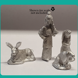 Bad Squiddo Games Giant Bunnies. A set of three single sculpt metal miniatures representing giant rabbits