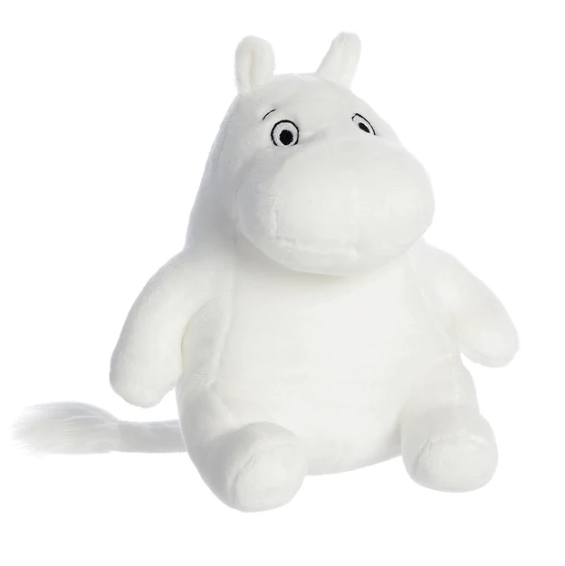 This charmingly collectible sitting Moomin plush with embroidered eyes making a wonderful gift for young and old