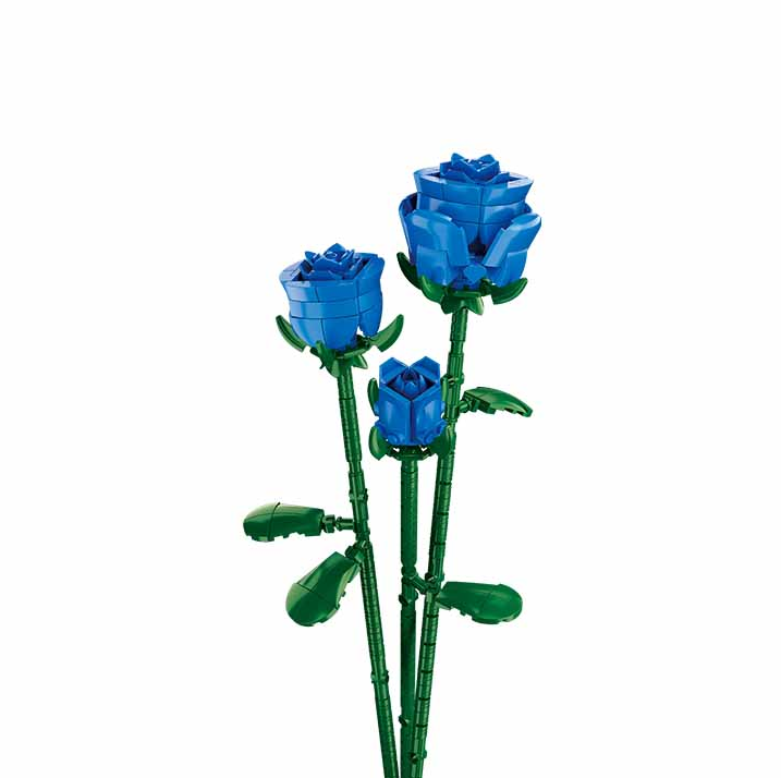 Sluban Blue Rose Flower Brick Kit - Pleyerid