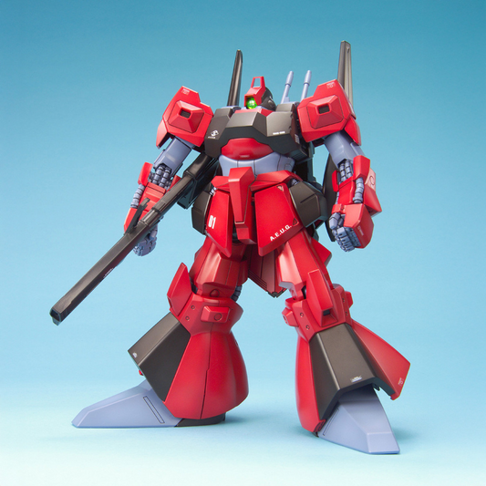Model kit box featuring a red an...