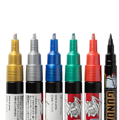 Gundam metallic marker set with ...