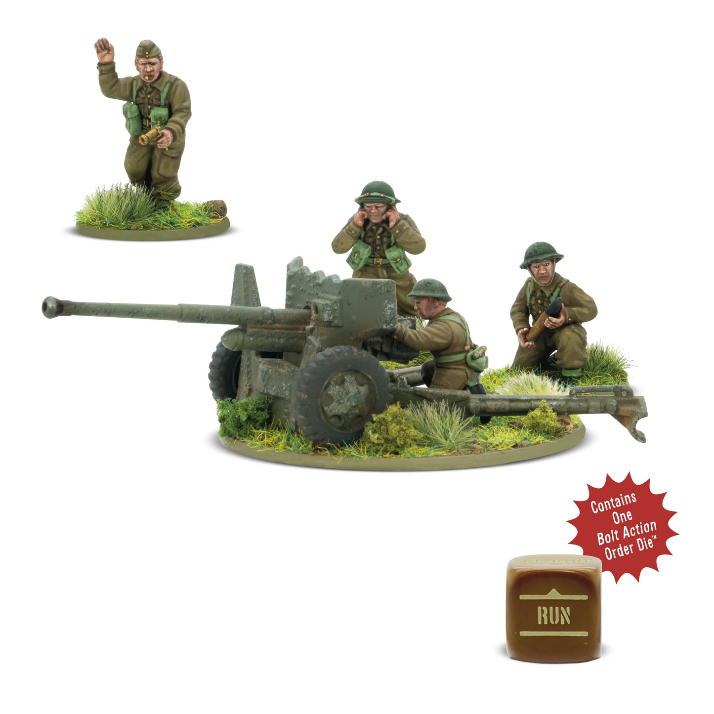 Bolt Action British 6 Pounder Anti Tank Gun