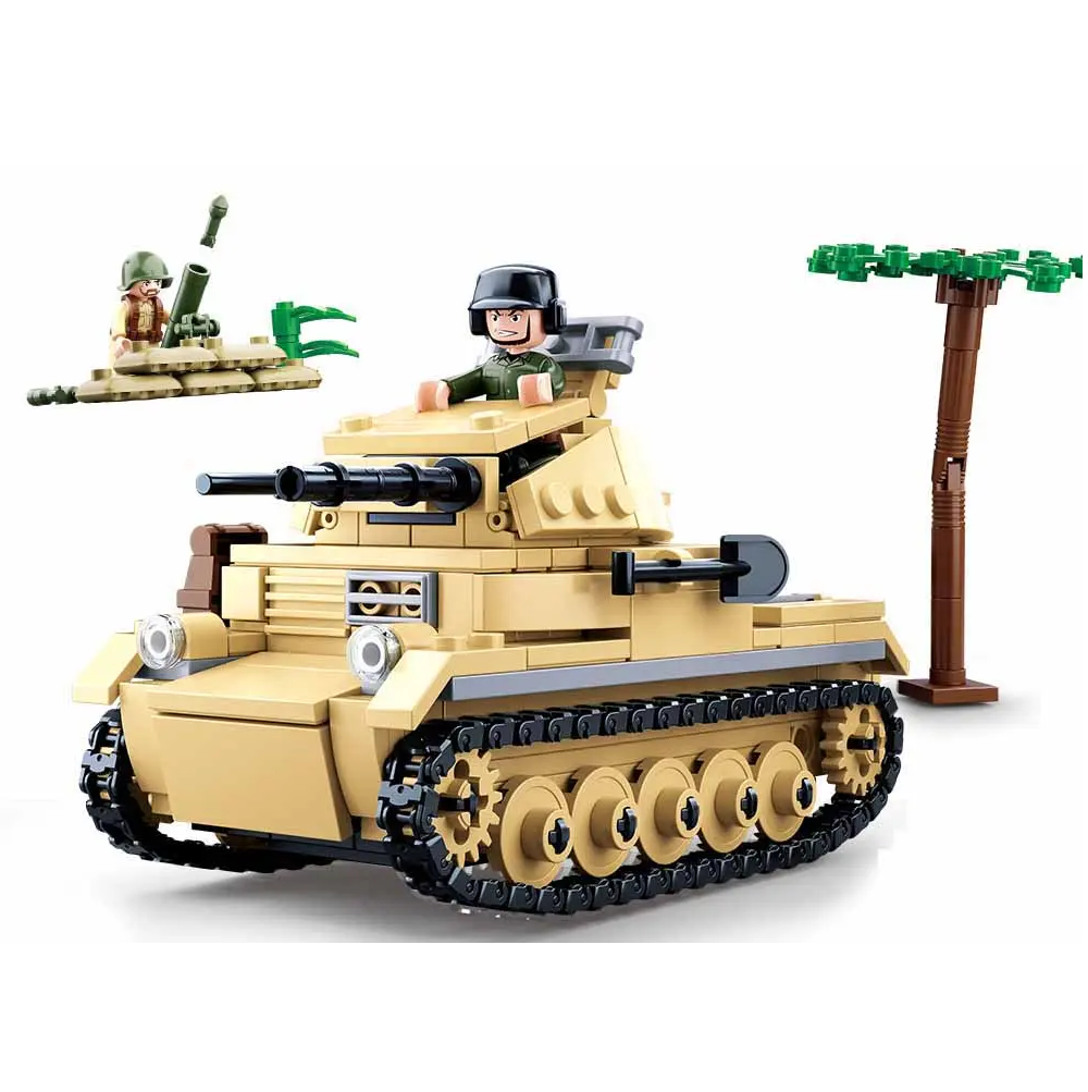 Sluban WWII Panzer II Tank - Model Bricks Kit