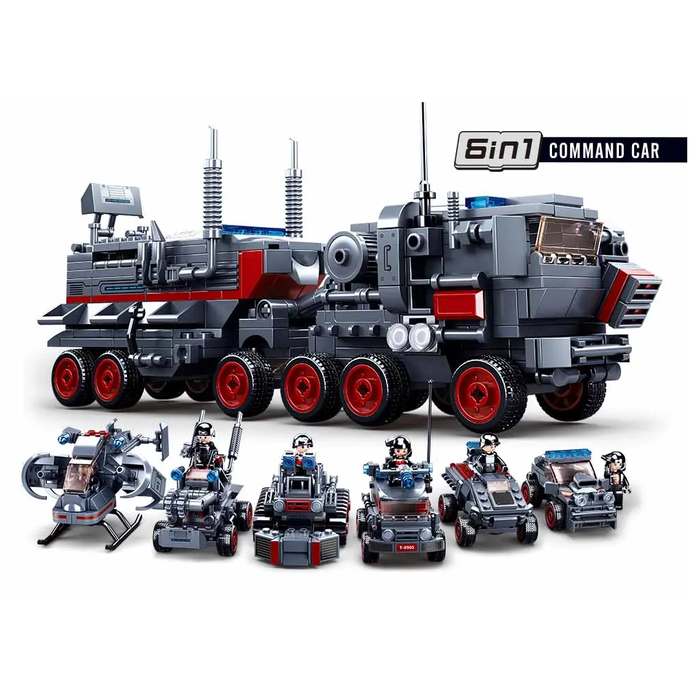 Sluban Space War Command Vehicle 6-in-1 - Building Brick Kit
