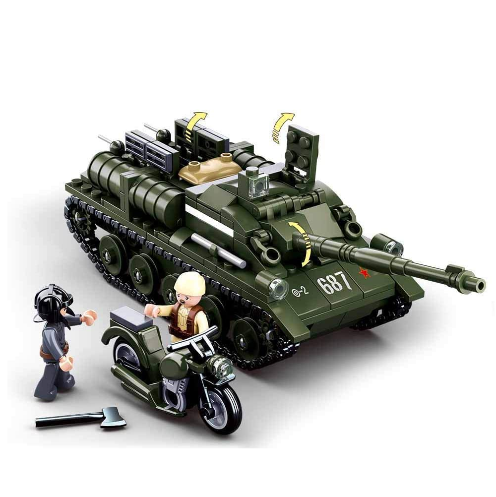 Sluban WW2 SU-85 Tank Destroyer - Model Bricks Kit