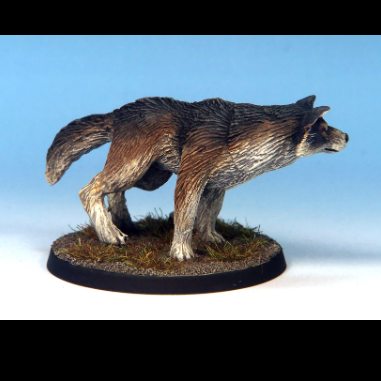 Dire Wolf A resin miniature on a...