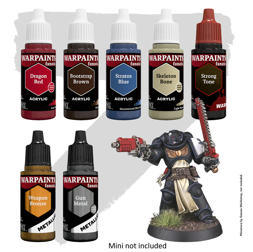 Black Relic Armour - The Army Painter Combat Se7ens Paint Set