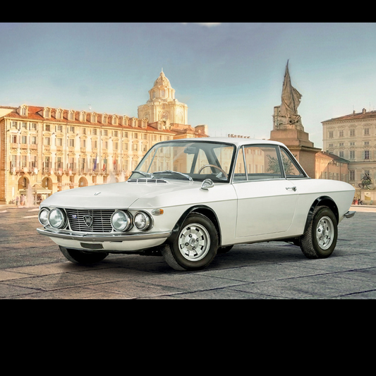 A boxed model kit for a Lancia F...