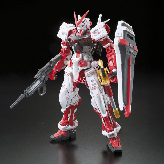 Model kit of a red and white rob...