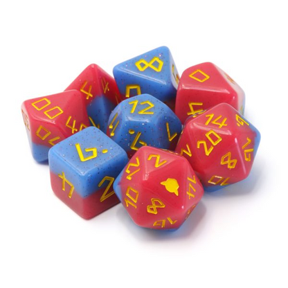Dice Goblin The Brawler - RPG Dice Set with Mini Dice Bag & Sticker