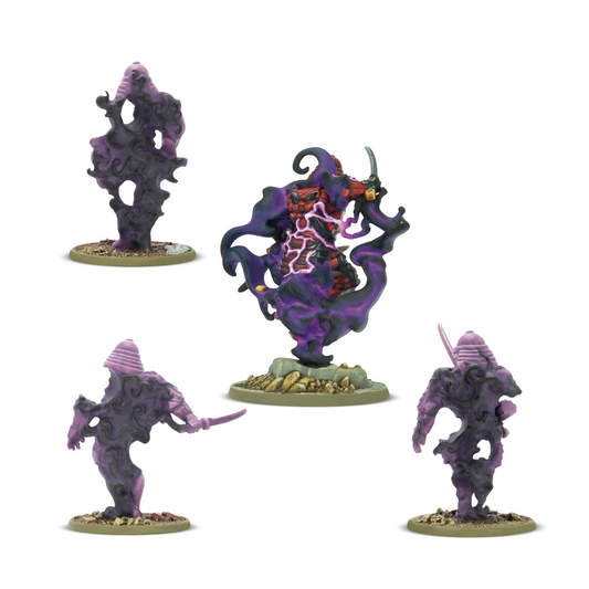 Four painted fantasy miniatures ...