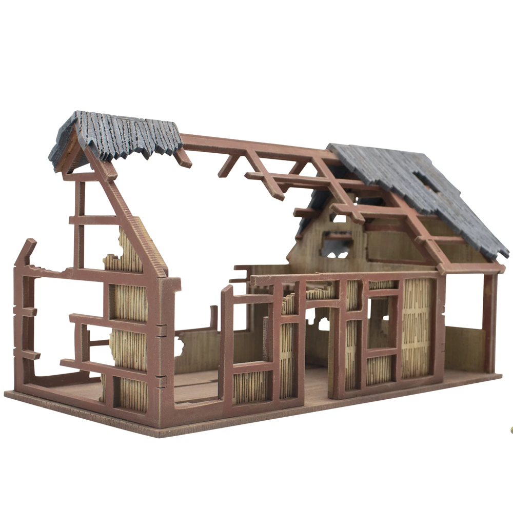 Asian Villages Large Building Ruins - MDF