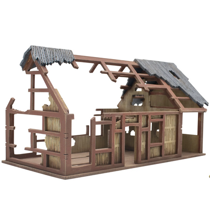 Asian Villages Large Building Ruins - MDF
