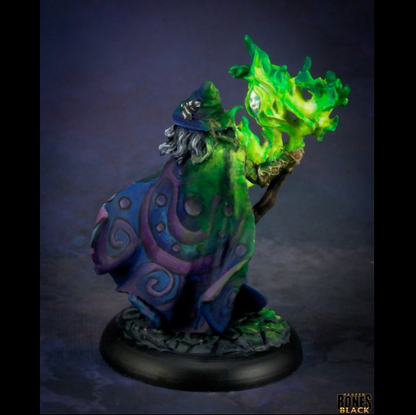 44241 Domur of the Hunter's Moon Human Wizard - Reaper Bones Black