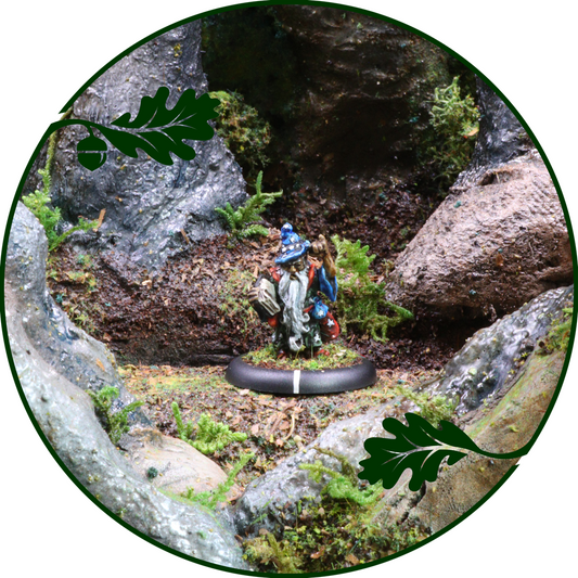 A painted tabletop miniature fig...