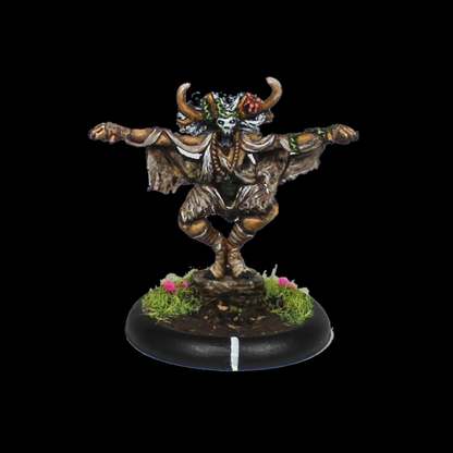 Kir Nunnost by Oakbound Studio. A lead pewter miniature supplied with 30mm round lipped base. An unusual and characterful miniature for your tabletop.