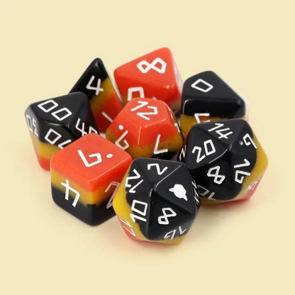 Dice Goblin The Pyromancer - RPG Dice Set with Mini Dice Bag & Sticker