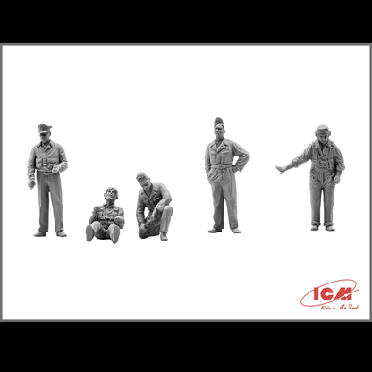 ICM Mustang P-51D with USAAF Pilots and Ground Personnel