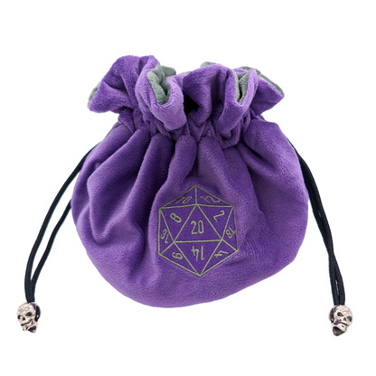 Purple Large Dice Sack - Mystery Dice Goblin