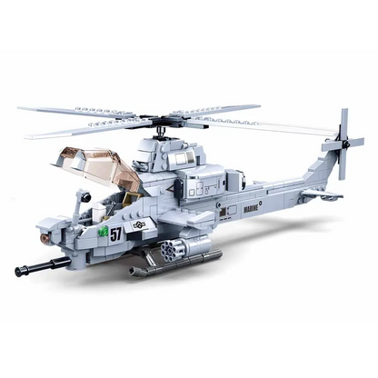 Sluban AH-1ZS Attack Helicopter -  Building Brick Kit