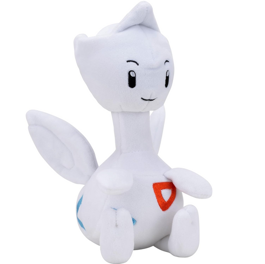 White plush toy with a tag featu...