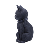 Malpuss polyresin figurine from Nemesis Now an adorable black cat with wings, little fangs and silver crescent moon and pentagram decoration. Hand painted and cast in resin this cute occult cat will be a wonderful edition to your home or as a gift for a friend.