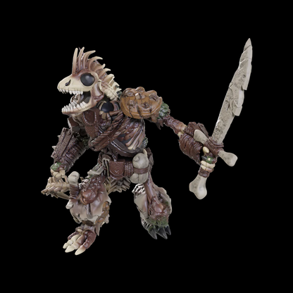 Lizardfolk Skeleton - Wizkids D&D Nolzur's Marvelous Miniatures