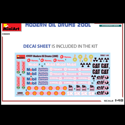 MiniArt Modern Oil Drums 200L - 1:48