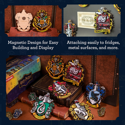 Harry Potter Magnetic Coat of Arms - Puremind Wooden Model Kit