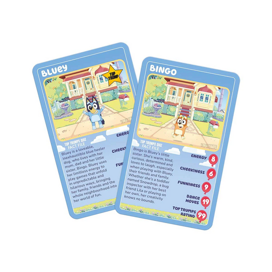 Top Trumps Bluey card game packa...