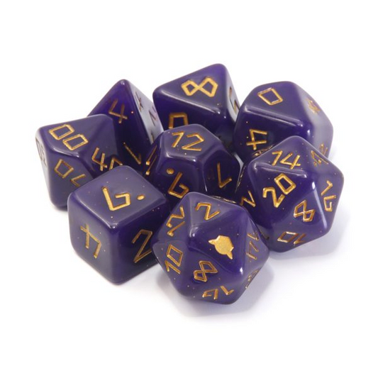 Dice set with packaging, dice go...