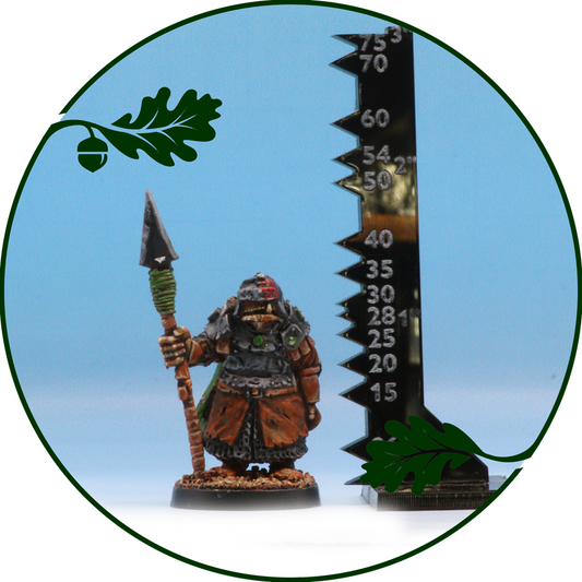 Four painted fantasy orcs miniat...