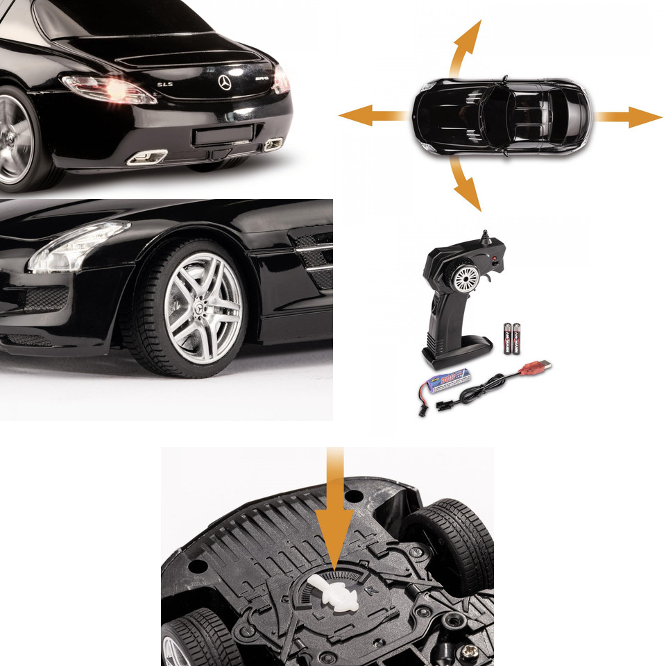 Carson Black Mercedes-Benz SLS AMG | RC Car
