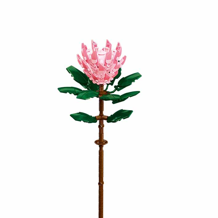 Sluban Protea Cynaroides Flower Brick Kit - Pleyerid