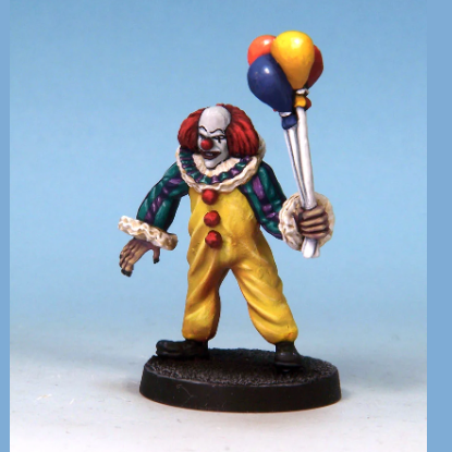 Crooked Dice Killer Clown. Colou...