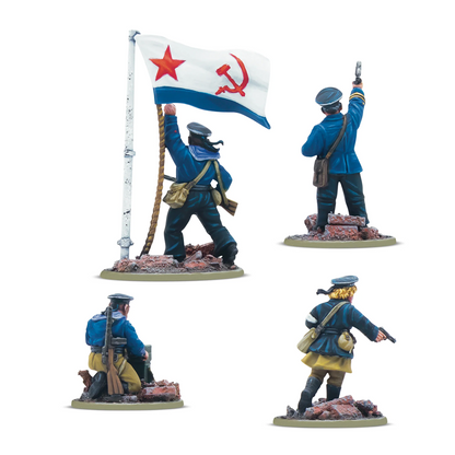 Soviet Naval Brigade HQ - Bolt Action Blister