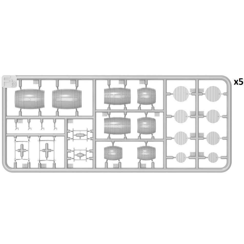 MiniArt Wooden Barrels - 1:48