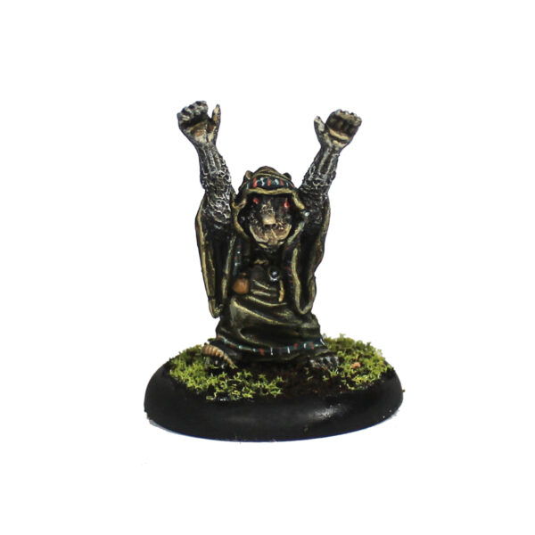 Niblick by Oakbound Studio. A lead pewter miniatures of this characterful Gnawloch rat for your tabletop and RPGs.