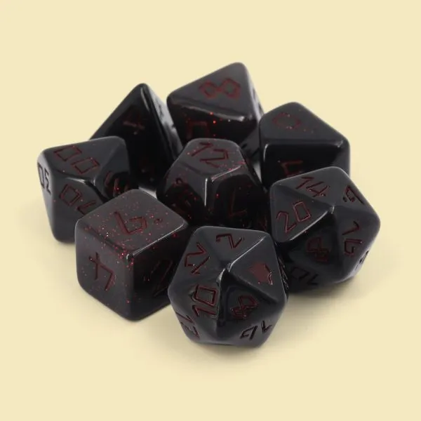 Dice Goblin The Ninja - RPG Dice Set with Mini Dice Bag & Sticker