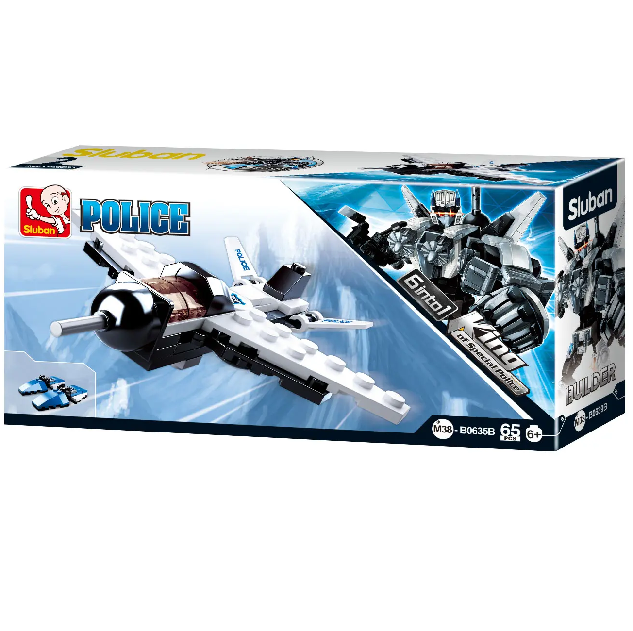 Sluban Police Aircraft 2 | King of Special Police Building Brick Kit