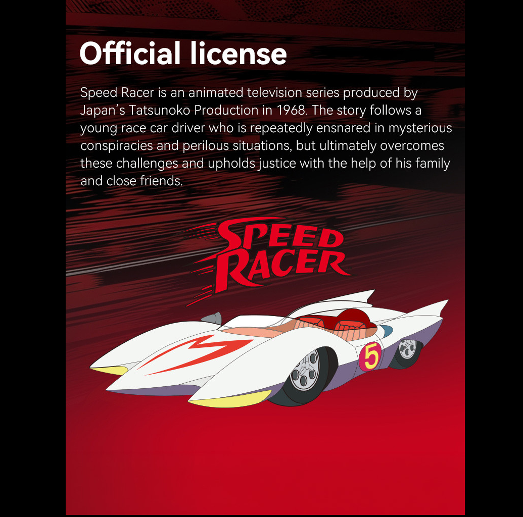 CaDA Speed Racer Shooting Star Car - 1:24 Scale Building Brick Model Kit
