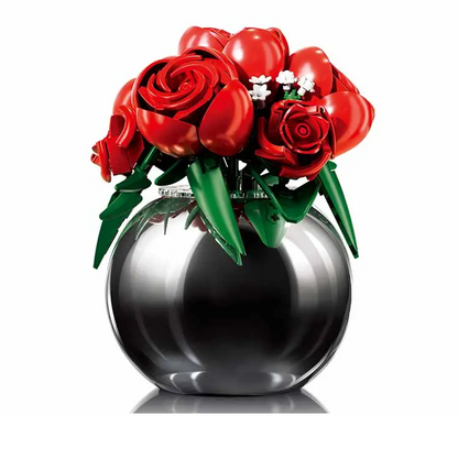 Sluban Rose Plated Vase - Pleyerid Building Brick Kit