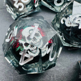 White Skull Liquid Core Dice in ...