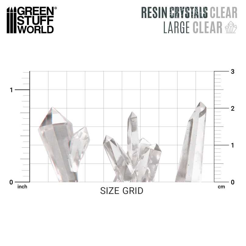 Clear Resin Crystals - Large