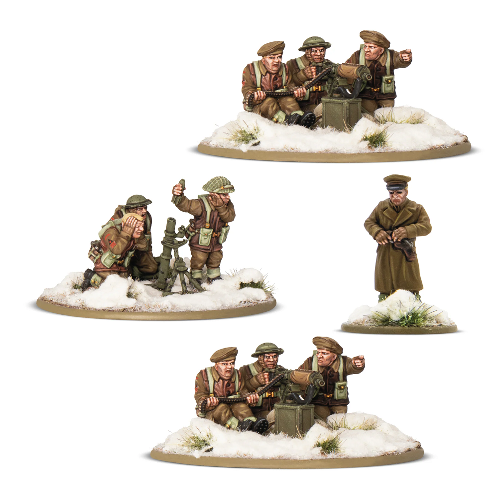 British & Canadian Infantry (Winter) Heavy Weapons Platoon (Bolt Action)