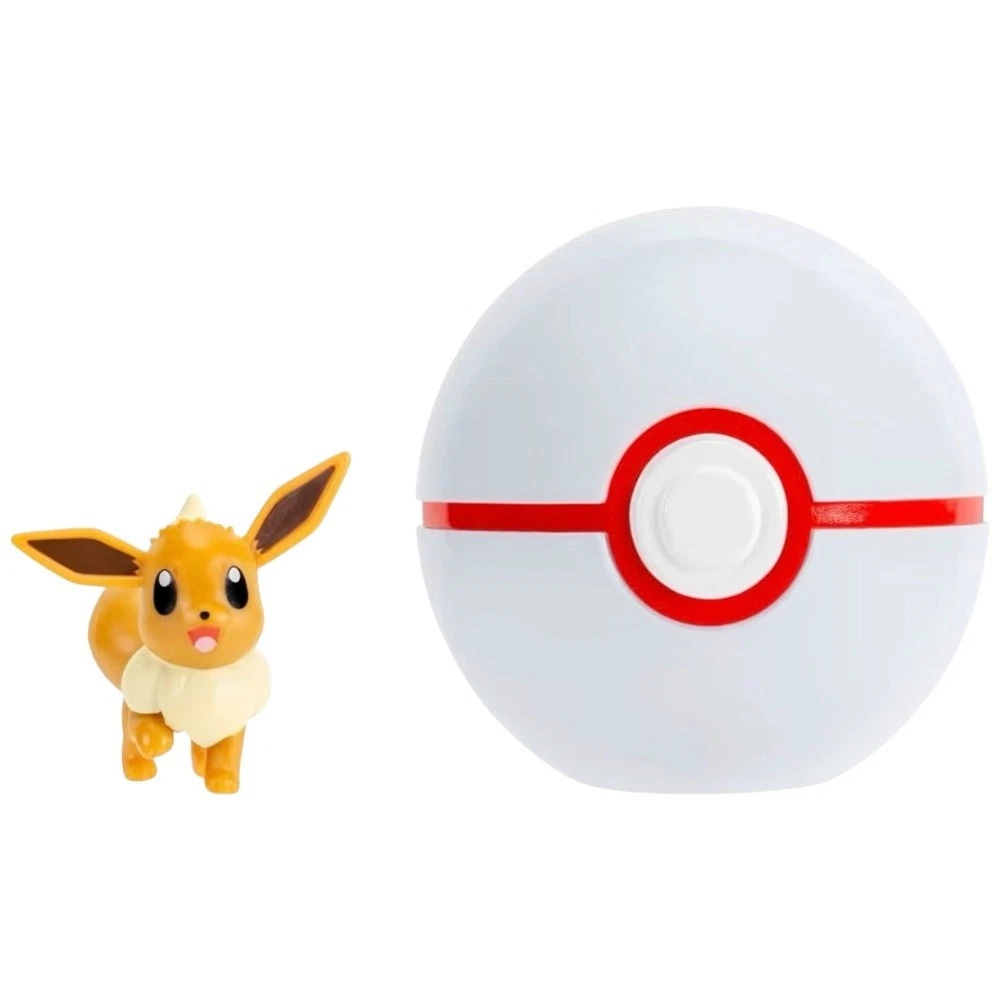 Pokémon Clip 'N' Go Eevee  Premier Ball Figure Set