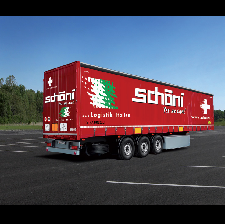 Italeri Curtainside Trailer "Schoeni.ch"  | 1:24