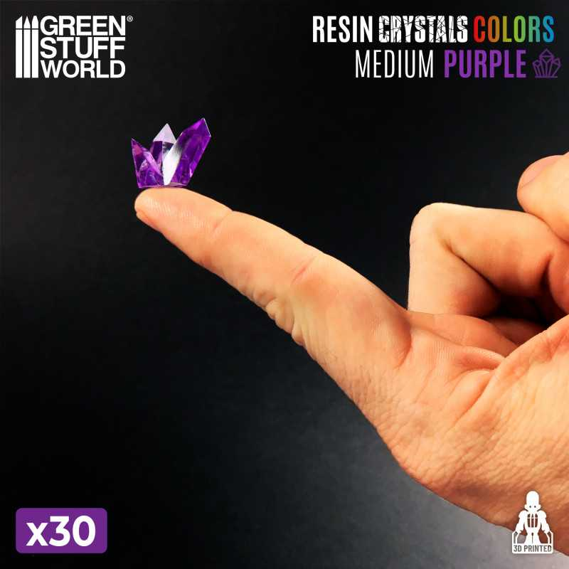 Purple Medium Resin Crystals - Green Stuff World