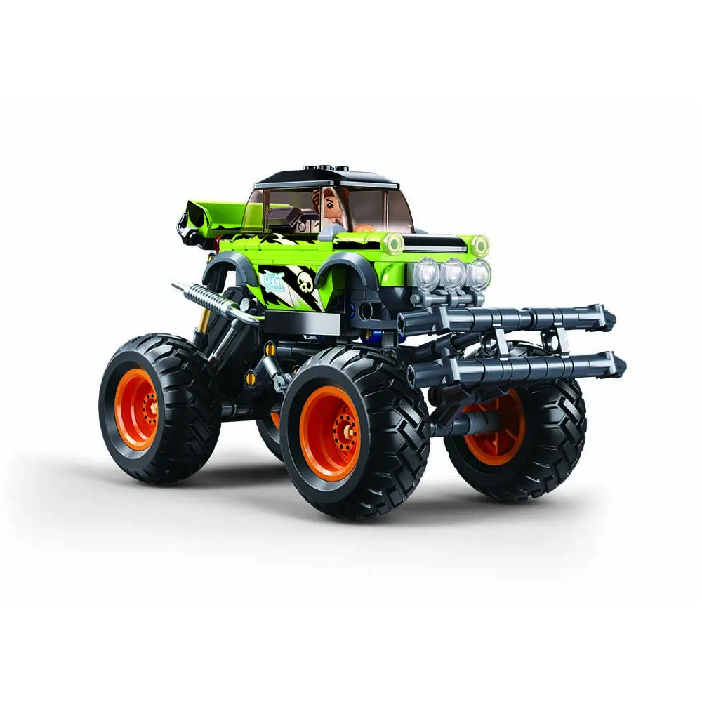 Sluban Off Road Green Monster Truck - Building Brick Kit